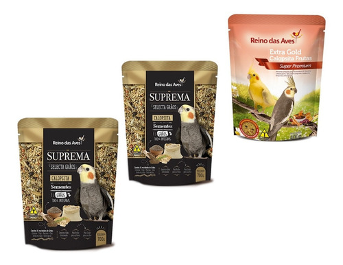 Kit 2 Suprema Selecta Grãos 700g + 1 Extra Gold Frutas 400g