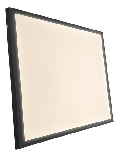 Painel Led 60x60 Plafon Quadrada Sobrepor 48w 4000k Preto