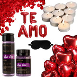 Kit Surpresa Romantica Venda Espuma E Sal De Banho Love Chic