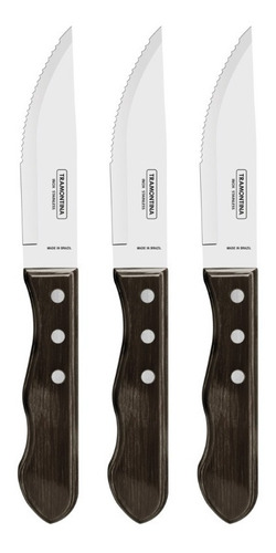 Set 3 Cuchillos Polywood Jumbo Tramontina Asado Churrasco