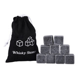 Set De Regalo Whisky Stones 9 Rocas De Granito Whiskey