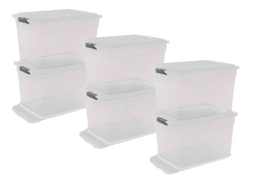 Cajas Plástica Organizadora Colbox 34 Lts. Colombraro 6 Unid