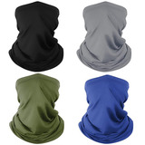 Pack De 4 Bandanas Refrescantes Para El Cuello, Máscara Faci