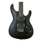 Guitarra Eléctrica Ibanez S Standard S520 Double-cutaway De Meranti Weathered Black Con Diapasón De Palo De Rosa