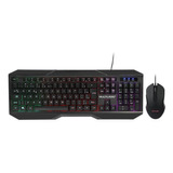 Teclado E Mouse Gamer Multilaser Led 2400dpi Abnt2 - Tc239 Cor Do Mouse Preto Cor Do Teclado Preto