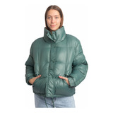 Campera Rusty Best Days Puffer Verde Mujer