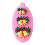 Mini Molde Silicona Campanas Navidad - Resina Fondant Dulces