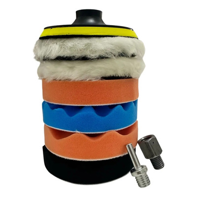Kit Para Pulir 5 Pulgadas Para Taladro Y Pulidora 9 Pz | Envío gratis