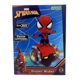 Juguete Super Rider De Spiderman Luminoso Giro 360º Ditoys