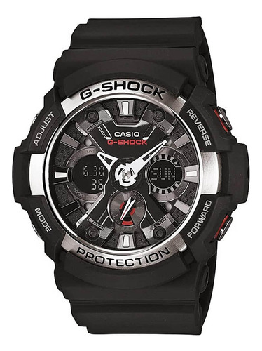 Casio Ga200-1a G-shock Ana-digi World Timer Para Hombre, Res