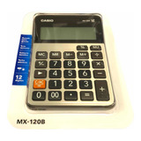 Calculadora Escritorio Casio Solar 12 Dígitos  Nueva Mx-120b