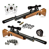 Rifle Aire Comprimido Fox Pcp Pr900 5,5 Caza + Mira Telescop