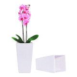 Vaso De Plantas Artificial Decorativo Branco Pequeno 13,2x24