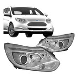 Par Farol Ford Focus 2014 2015 Com Projetor Led Com Motor