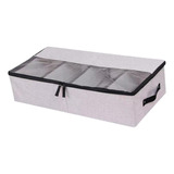 1 Caja De Almacenamiento Organizadora De Divisores Gris