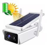 Camara De Seguridad Solar 3mpx Hd Wifi Batería Recargable 