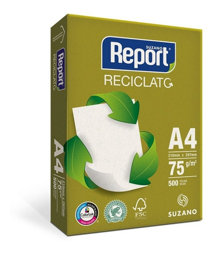 Resma A4 75g Reciclado Report