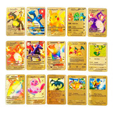55 Tarjetas Charizard De Metal Chapado En Oro Pokémon Vmax D