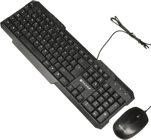 Kit Teclado Y Mouse Usb Multimedia Español Naceb Na-618n