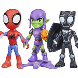 Kit Boneco Duende Verde Homem Aranha E Pantera Negra Hasbro