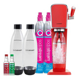 Bundle De Fabricante De Agua Sodastream Art (mandarin Red), 