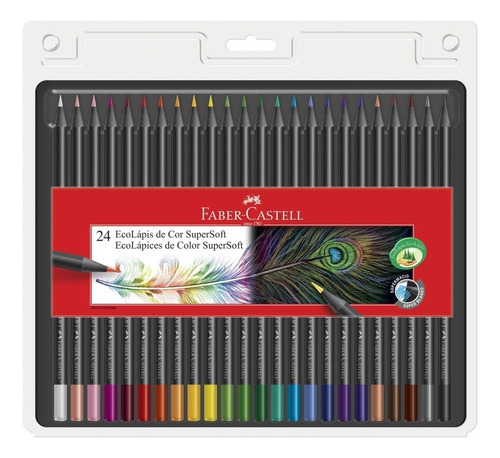 Lápices De Colores Faber Castell Super Soft 24 Colores