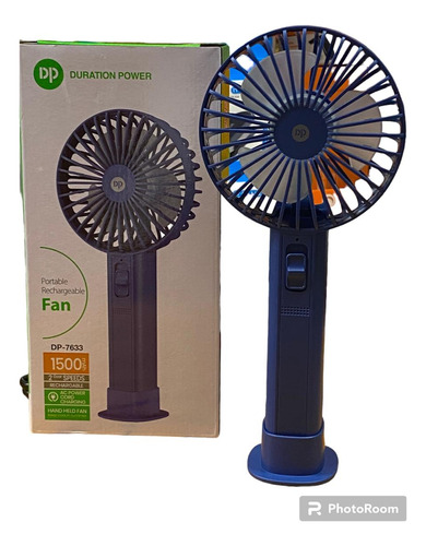 Mini Ventilador De Mesa Portatil Recarregavel Dp-7633