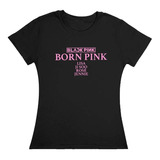 Blusa Black Pink Born Pink Tour Lisa Merch Algodon