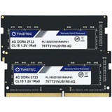 Memoria Ram 8gb 2x4gb Ddr4 2133 Mhz Sodimm Timetec 76tt21nus