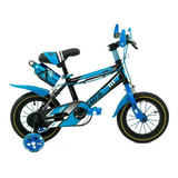 Mountain Bike Infantil Gts 3303 R12 Color Negro/azul Con Ruedas De Entrenamiento  