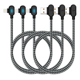 Cable De Cargador De iPhone, 3 Paquetes De Cable De Iluminac