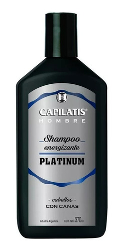 Shampoo Capilatis Energizante Platinium Linea Hombre 370 Ml