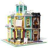 Oubade Bookshop Friends House Toy Building Set, Modular Book