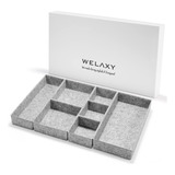 Welaxy Organizador De Cajones De Lujo, Caja De Almacenamien.