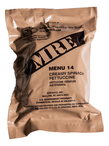 Ración Comida Militar Mre Menú 14