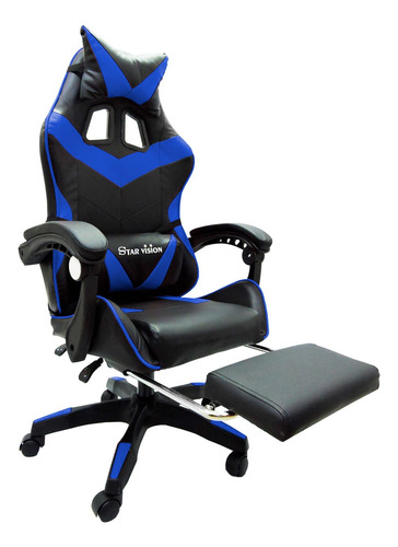 Sillón Gamer Ergonómico Masajeador Apoya Pie Silla Reclinabl