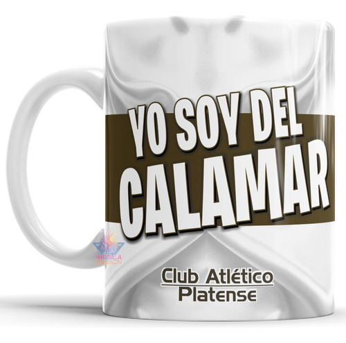 Taza De Cerámica Platense Calamar Buenos Aires Fútbol Escudo