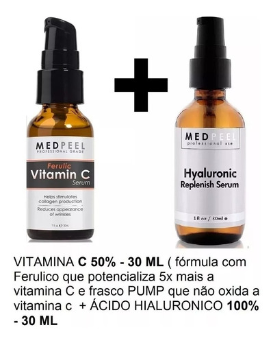 Kit Vitamina C + Hialuronico + Retinol - Medpeel