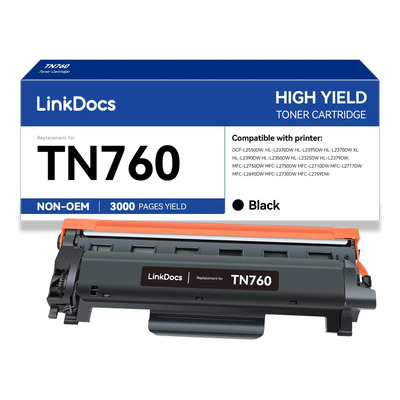 Cartucho De Tóner Linkdocs Tn760 De Alto Rendimiento Para Im | Envío gratis