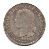 20 Centavos 1875 Medellín Sin B En La O