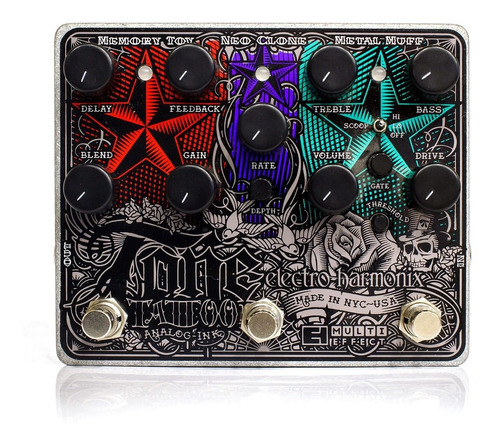 Pedal Multi Efecto Electro Harmonix Tone Tattoo Analog