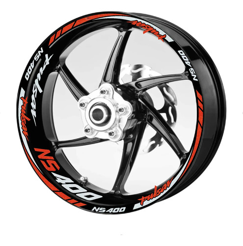 Kit Stickers Calcomanías Rin Pulsar Ns 400z M-3 Reflejantes | Meses sin interés