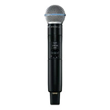 Shure Slxd2/b58 Transmisor De Mano Con Cápsula Beta58a Color Negro