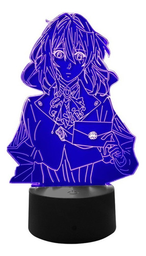 Dsa Led Lámpara De Luz De Noche Anime Violeta Evergarden 123