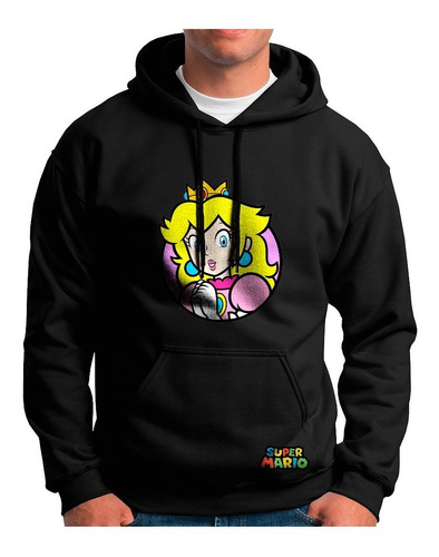 Buzo Con Capota Princes Peach Super Mario Nintend Hoodie H