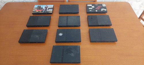 Lote De 10 Playstation 2 Slim Não Ligam Não Funcionam Ideal Para Quem Mexe Inclui Apenas Os Consoles