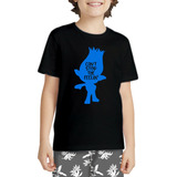 Camiseta Infantil Filme Trolls Desenho Branch Poppy 1