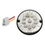 Kit Lanterna Led Traseira Luz De Ré Onibus 125mm - 12v/24v