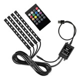 Kit De 3 Tiras De Luces Led De Ambiente Rgb Para Interior De