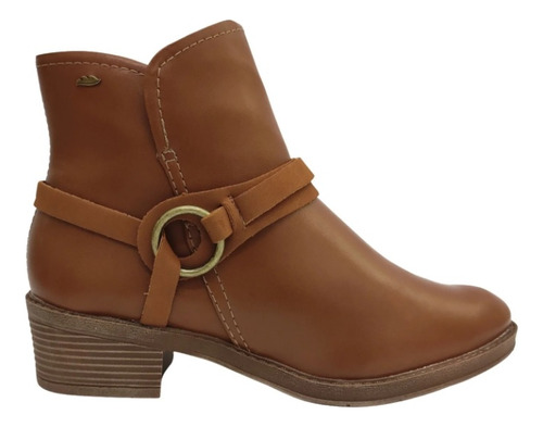 Bota Feminina Dakota Casual Cano Baixo Com Detalhes Lateral